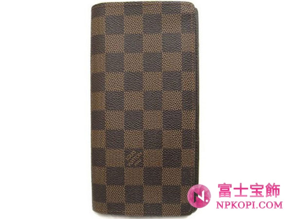 (LOUIS VUITTON)ルイヴィトン ブランドコピー ダミエメンズ長財布 ポルトフォイユブラザ N60017